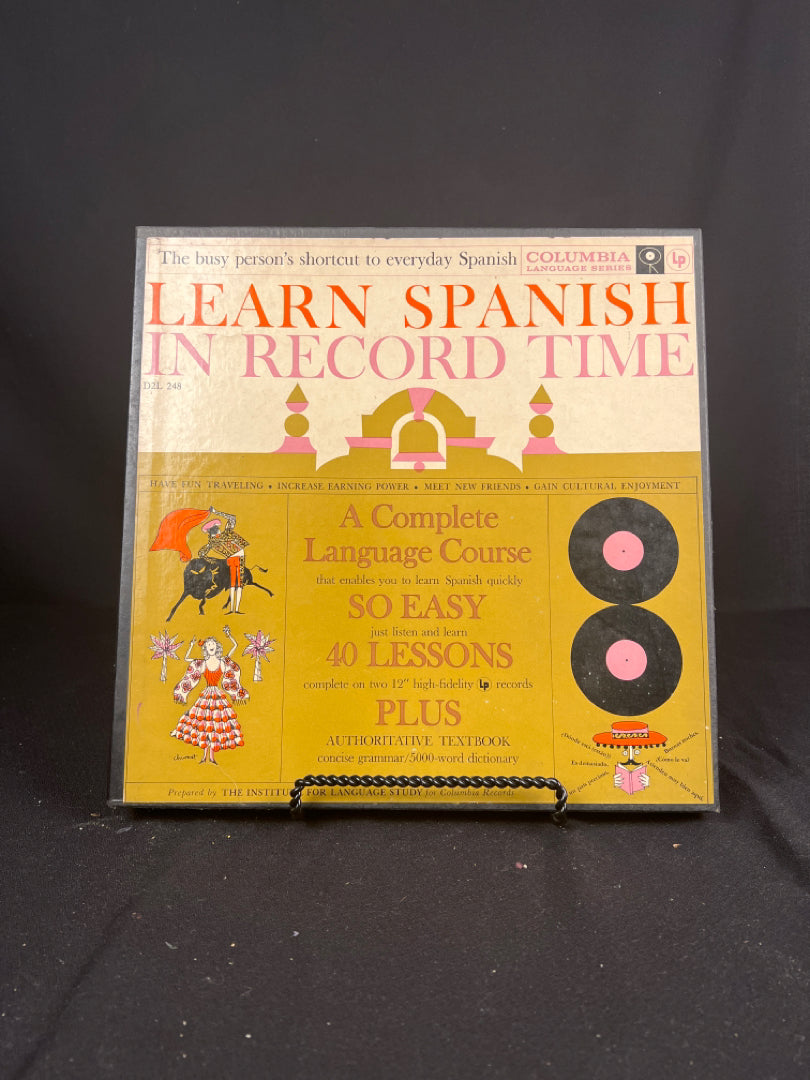 Columbia Records | Learn Spanish In Record Time | Vinyl Set