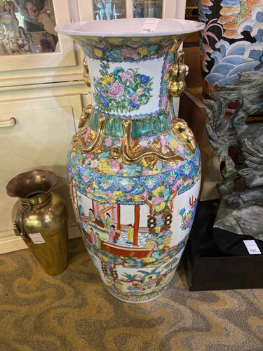 Large Asian Floor Vase