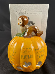 2018 "Pumpkin With Owl LED Figurine" Precious Moments