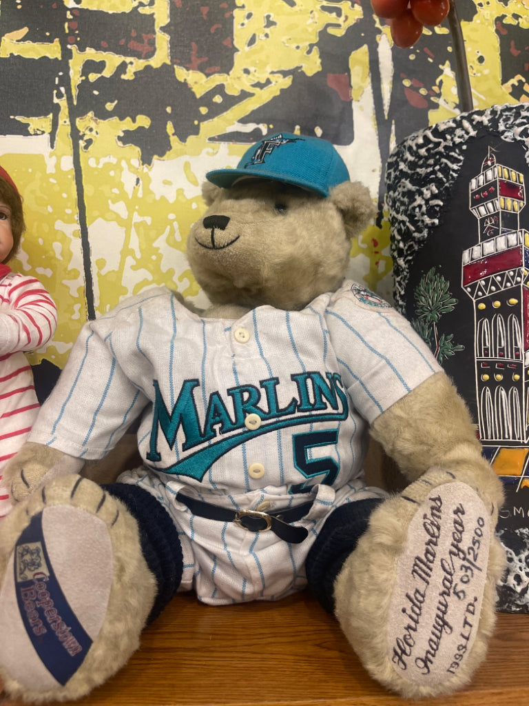 FLORIDA MARLINS LTD EDITION COOPERSTOWN TEDDY BEAR 1993