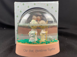 1990 "Our First Christmas Together" Precious Moments Water Dome