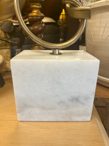 Abstract Gold Statue on Marble base