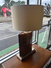 Brown Art Deco Lamp w/ Shade