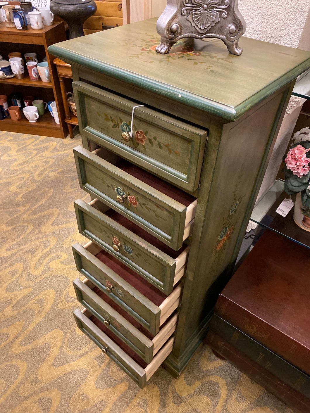 Painted 6 Drawer Lingerie Cabinet