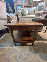 Mid Century Lane Acclaim Walnut and Ash Inlay End Table