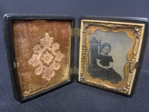 Antique Daguerreotype in Ambrotype frame