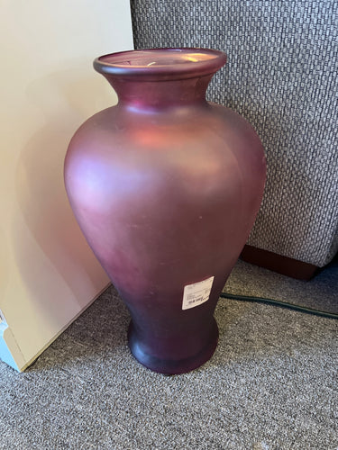 Large Cranberry Glass Vase