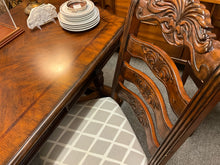 Ornate Carved Desk With Chair