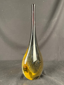 Signed Luigi Onesto Italian Murano Glass Vase 1970's