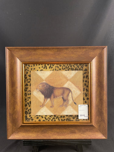 Framed Lion Print