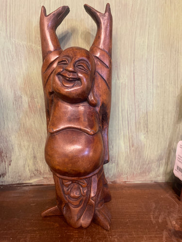 Hand Carved Wood Buddha