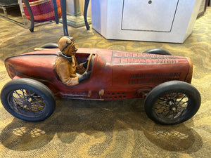 Faux Wood Indy Racer Figurine