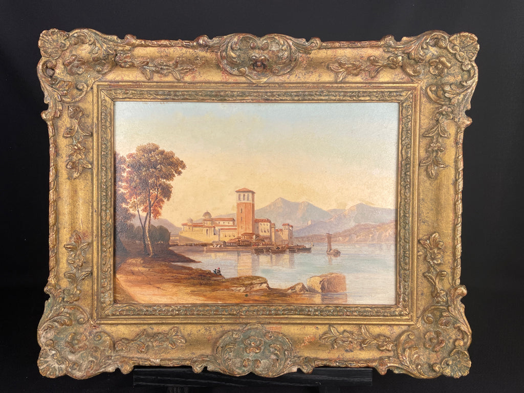 1872 Sir Hubert Medlycott Original Oil Painting w/ Original Frame