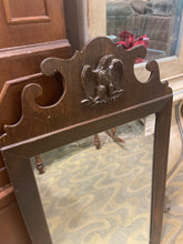 Wood Mirror with eagle emblem